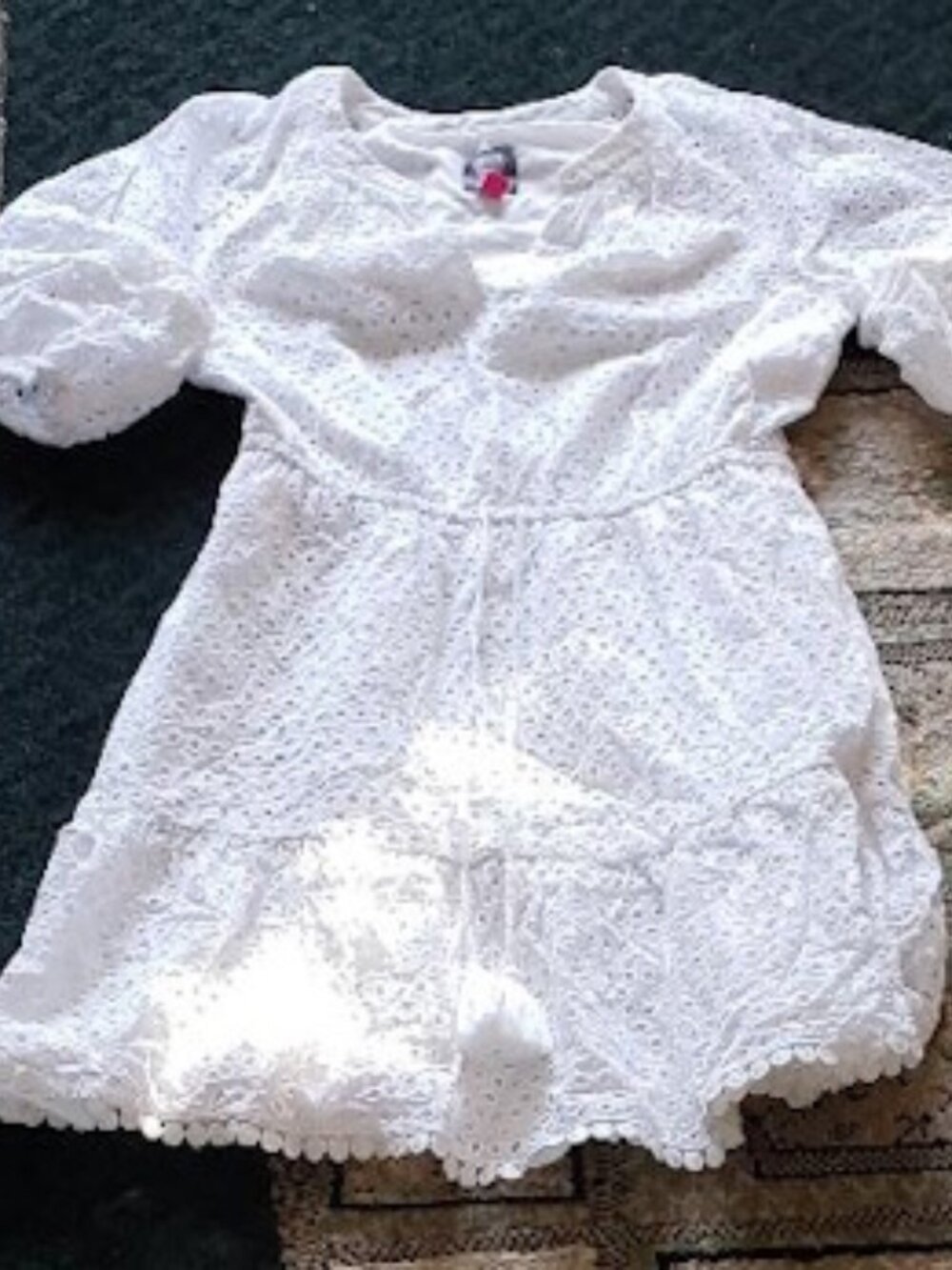 Vince Camuto White Cotton Dress